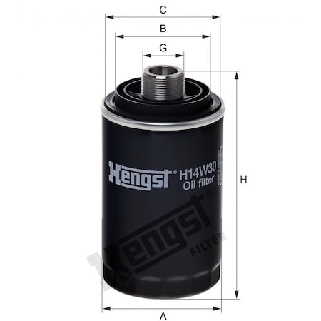 Hengst Oil Filter, H14W30 H14W30
